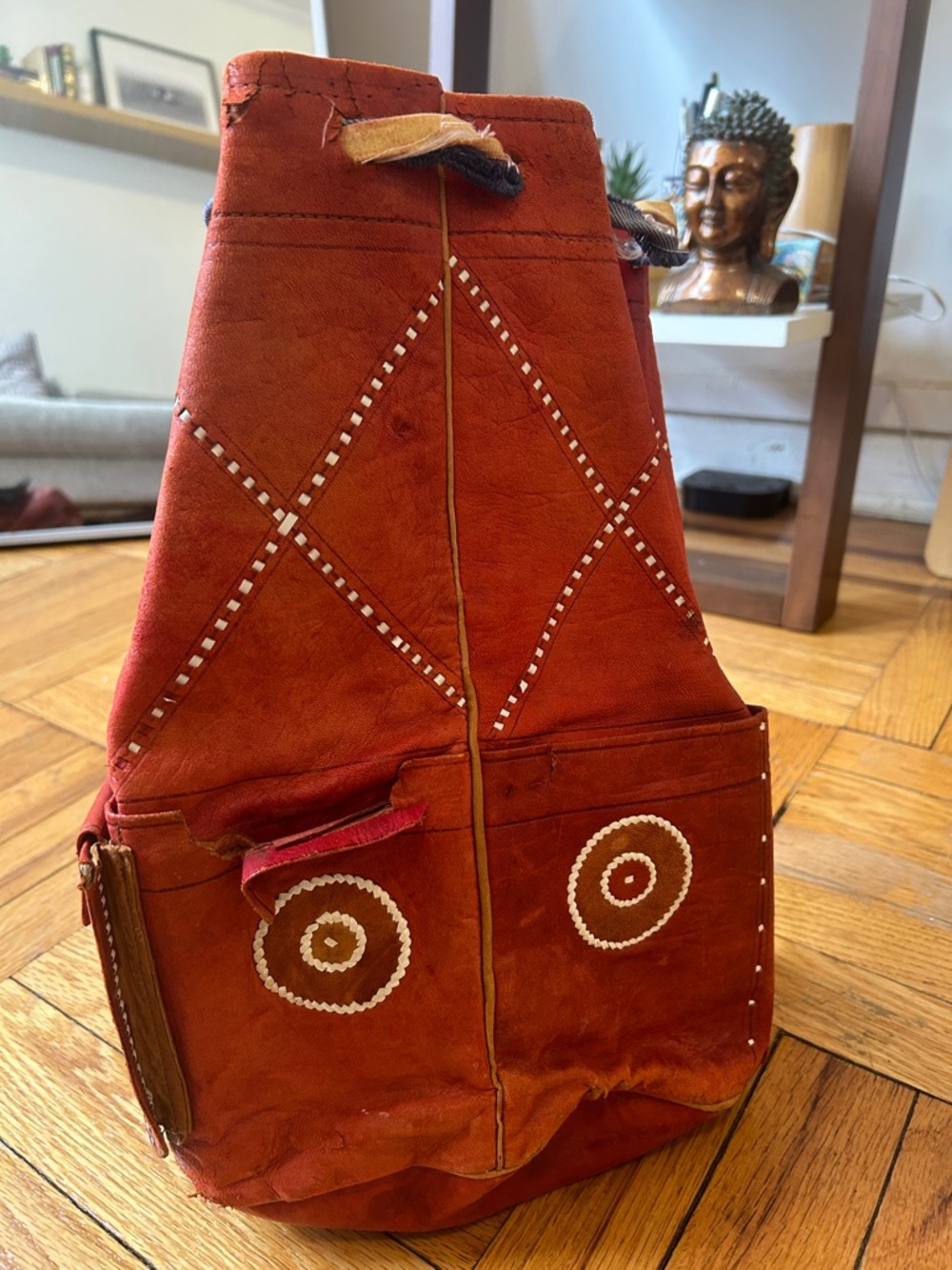 Leather Boho Backpack
